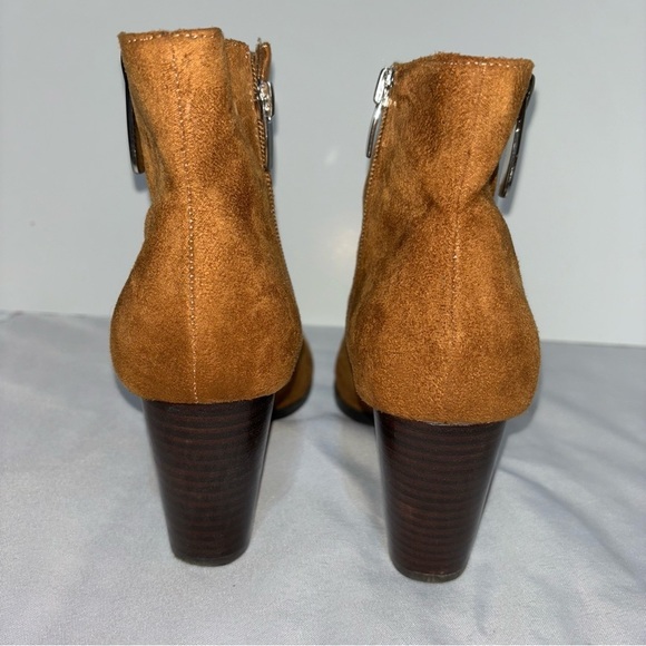 Nine West WNNEVA2 Women's Ankle Boots Brown Faux Suede  Size 6.5 - Picture 7 of 12